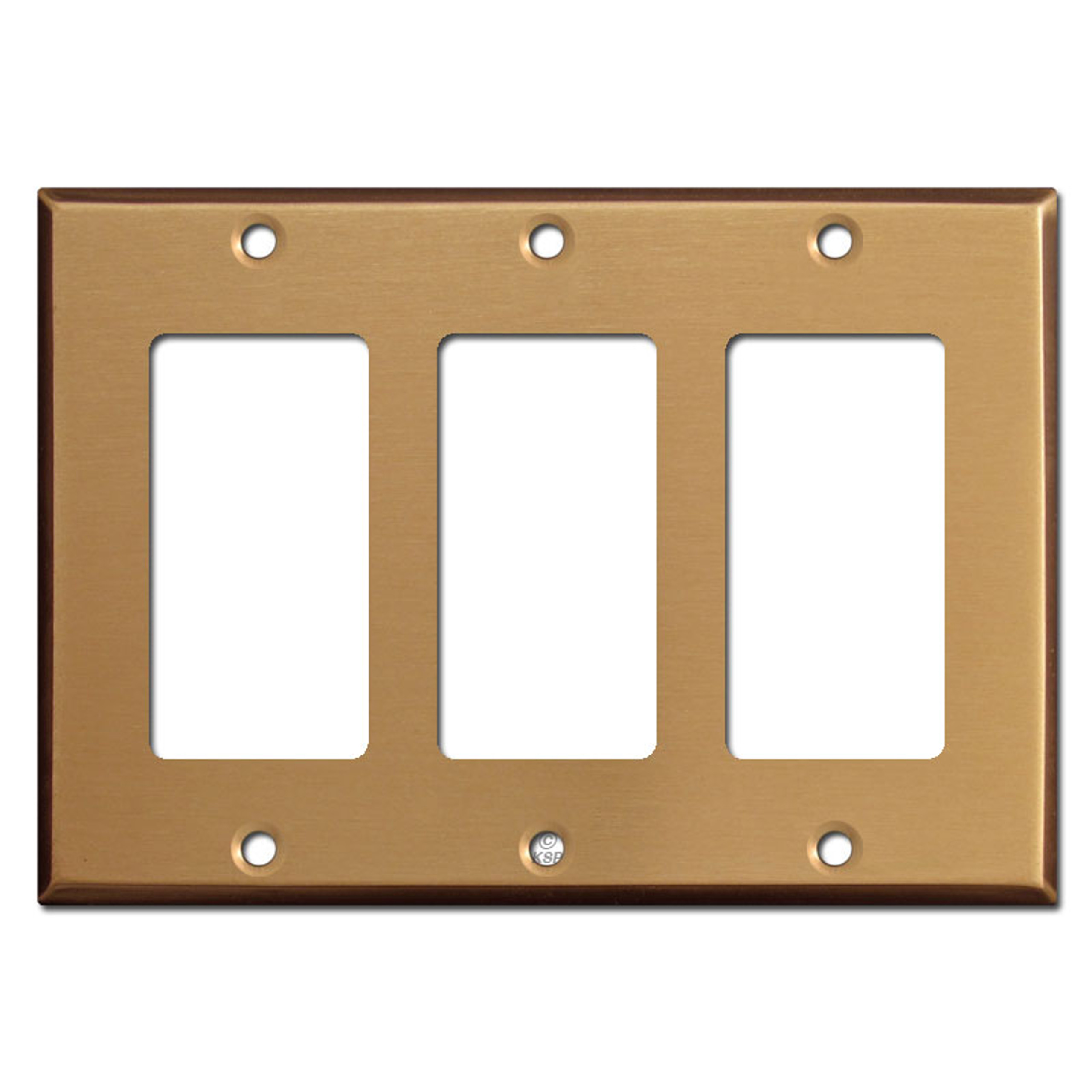 3 Decora Rocker Switch Wall Plate Covers Satin Bronze
