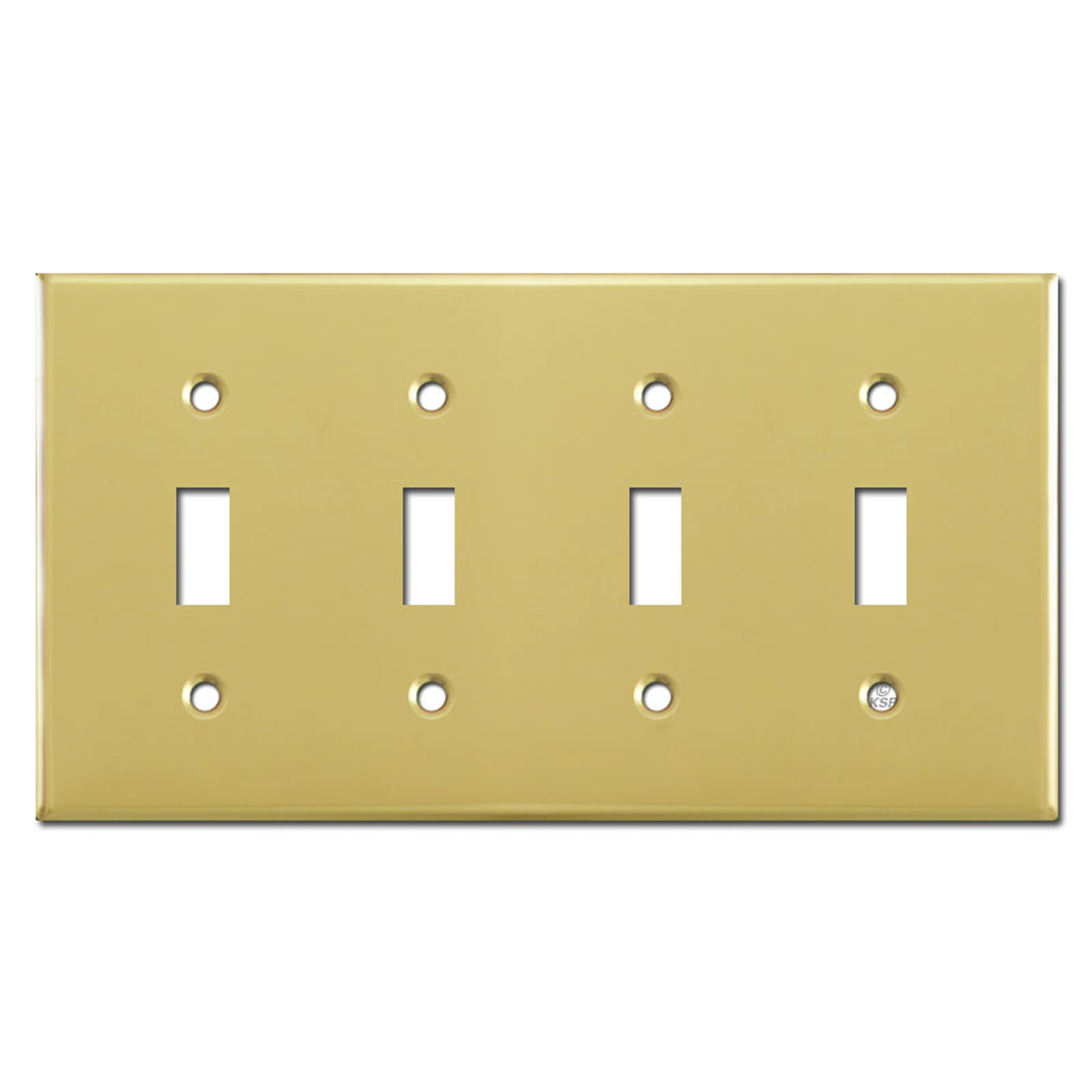 Polished Brass Toggle Switch Plate Covers