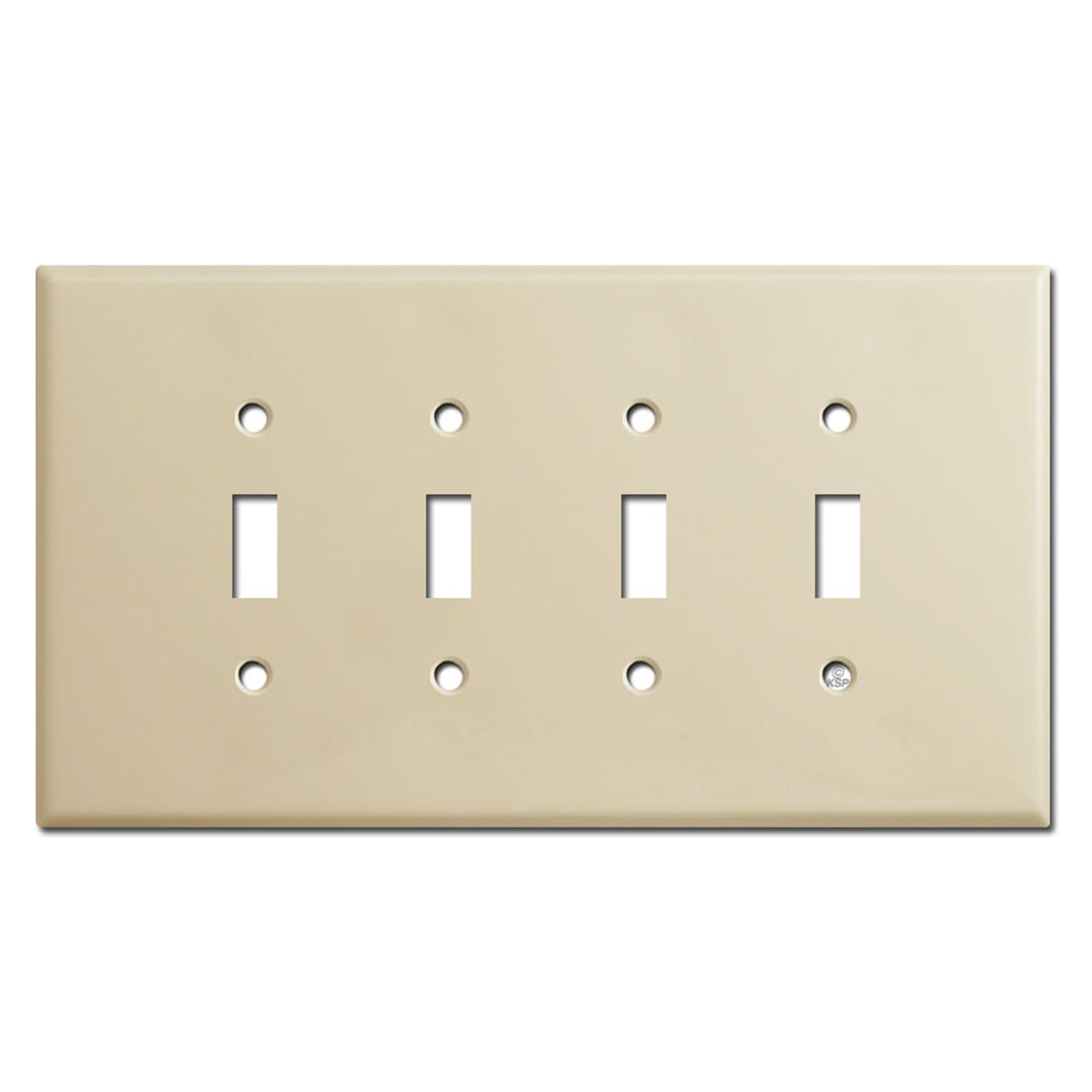 Oversized Triple Blank Wall Plate Cover Ivory