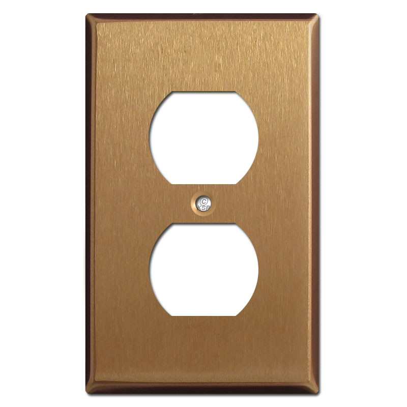 Round Duplex Outlet Cover Wall Plates White Kyle Switch Plates