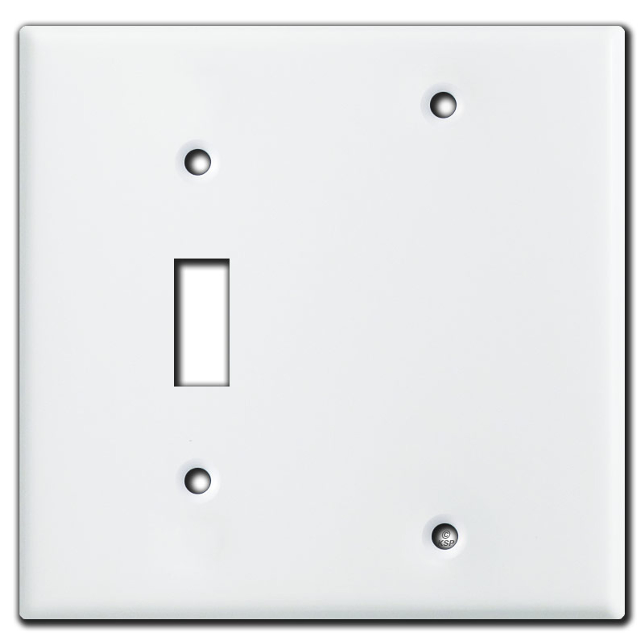 3 Gang 1 Toggle 2 Blank Switch Plate White Kyle Switch Plates