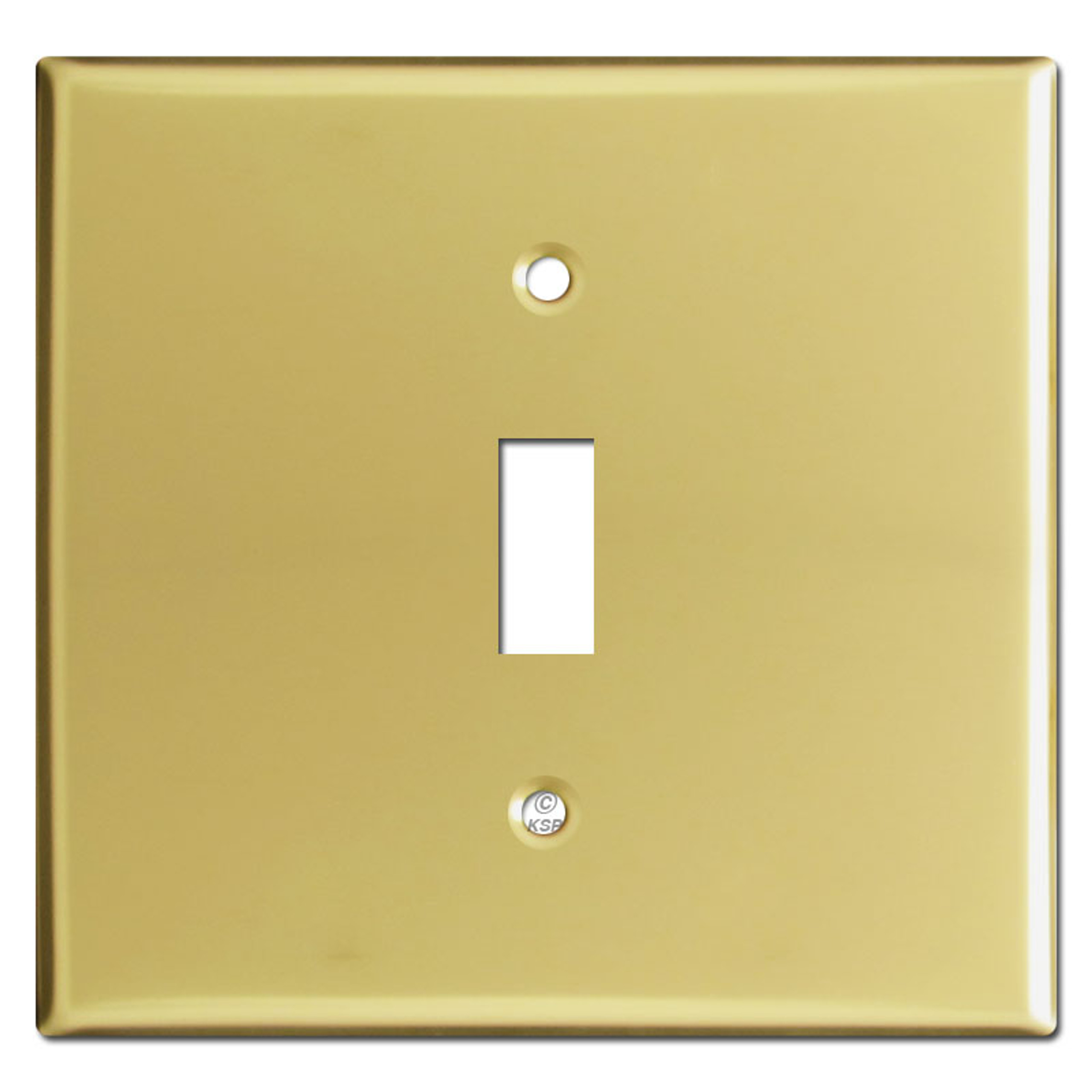 Polished Brass Toggle Switch Plate Covers