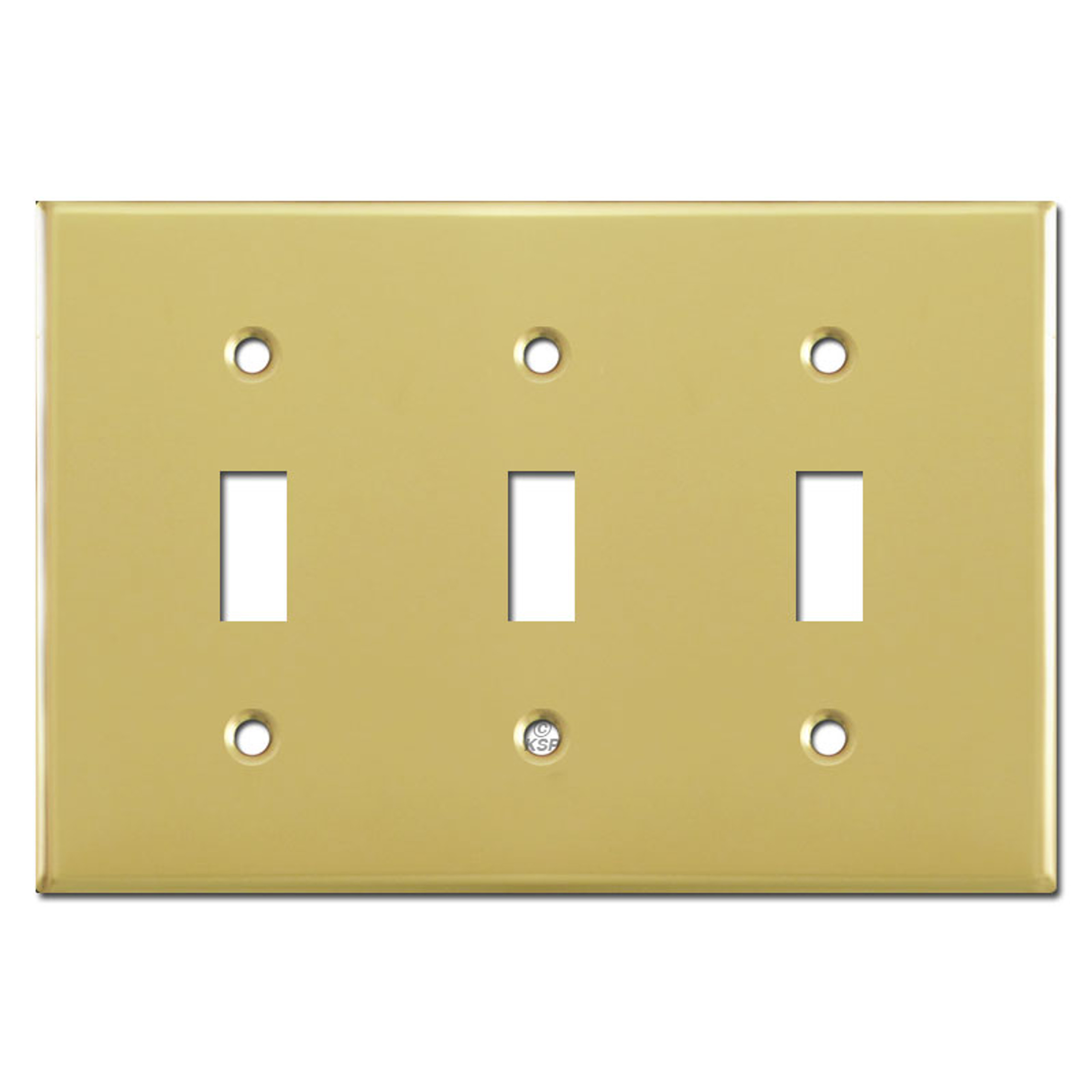 Polished Brass Toggle Switch Plate Covers