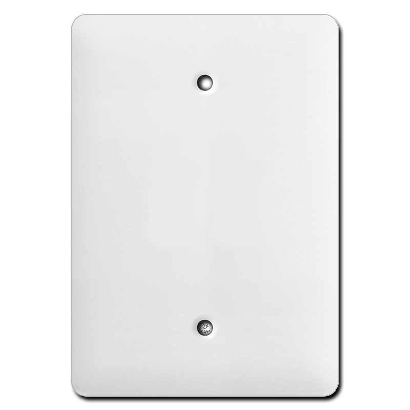 Long One Duplex Wall Cover Plates Textured White