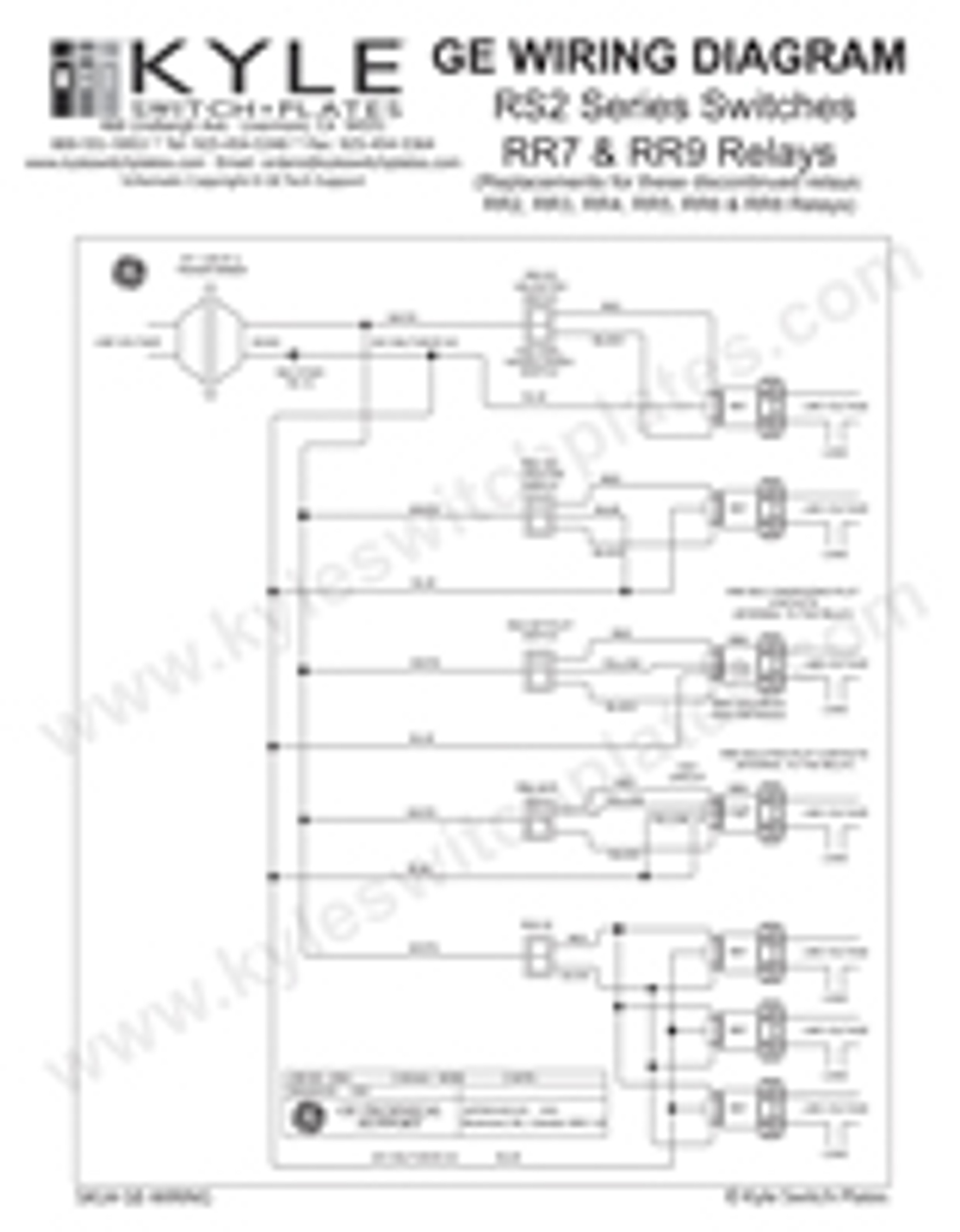 GE Low Voltage Light Switch & Relay Wiring Guide Download