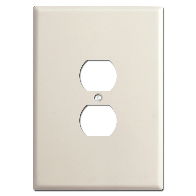 6.38'' Extra Large Oversized Outlet Cover Plate Light Almond