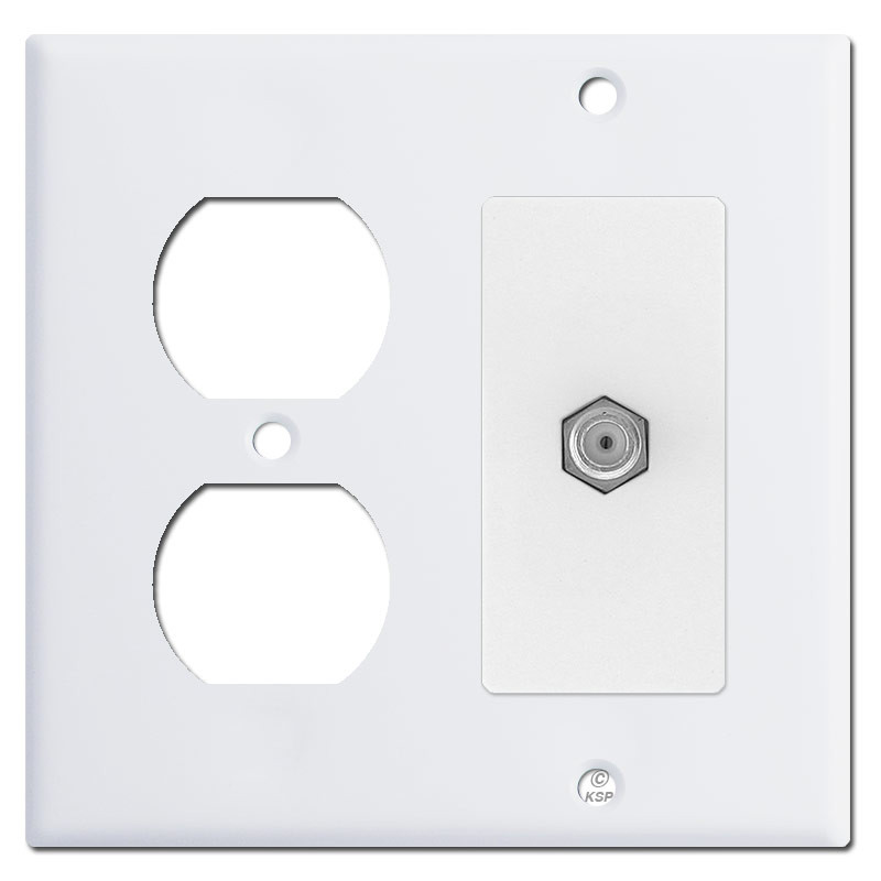 Duplex Receptacle & Cable Outlet Cover Plates