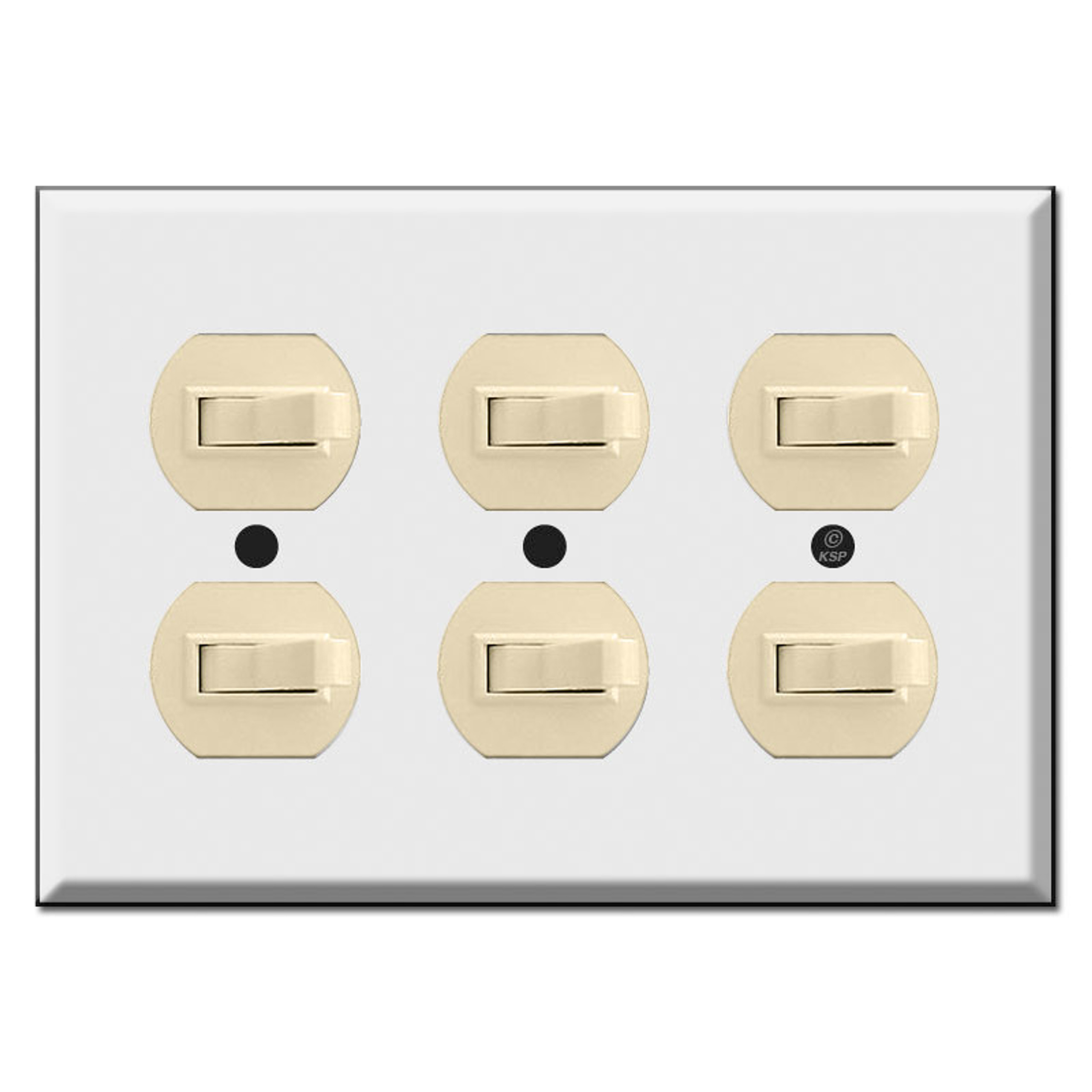 Horizontal Flip Toggle Light Switch Wall Plates
