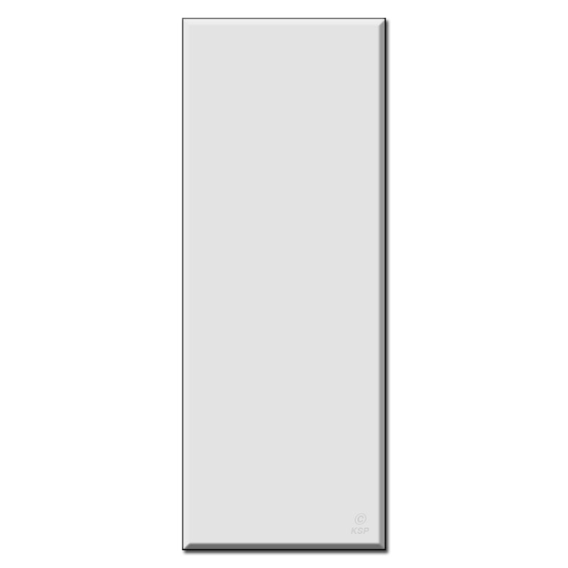 6 Gang No Hole Totally Blank Wall Plate Covers White