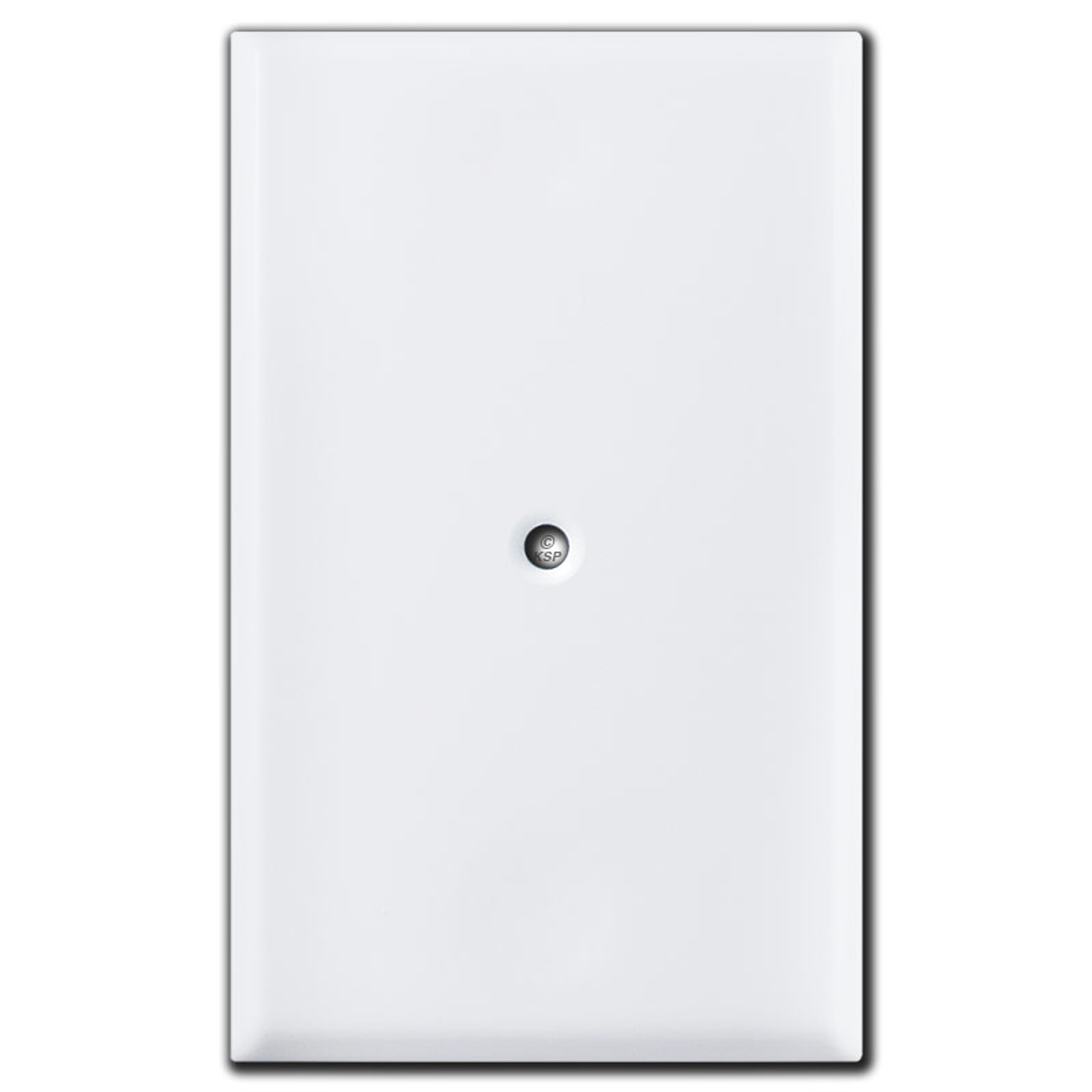 Specialized Center Screw Blank Outlet Cover Plate White