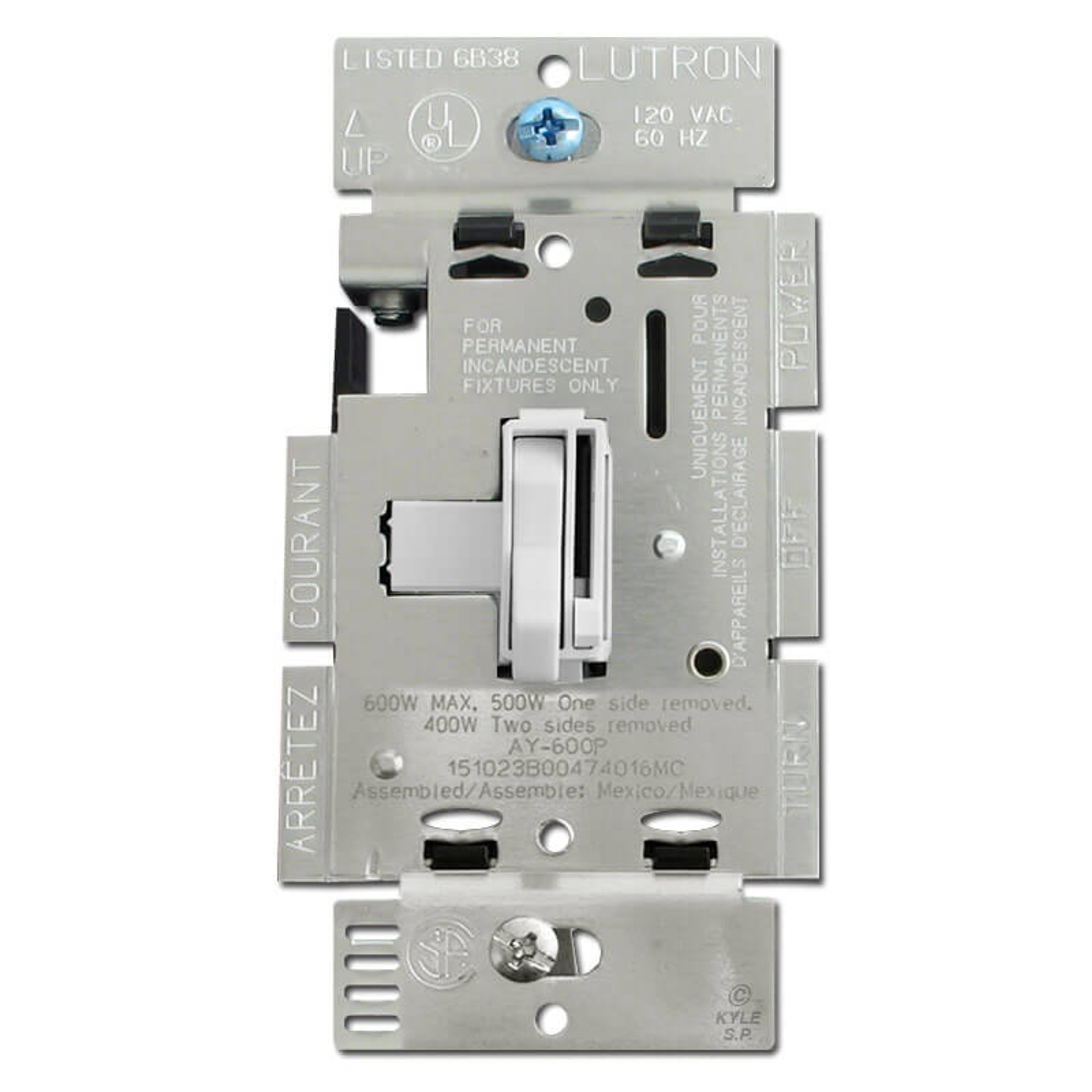 Toggle Light Dimmer Switches Lutron & Leviton