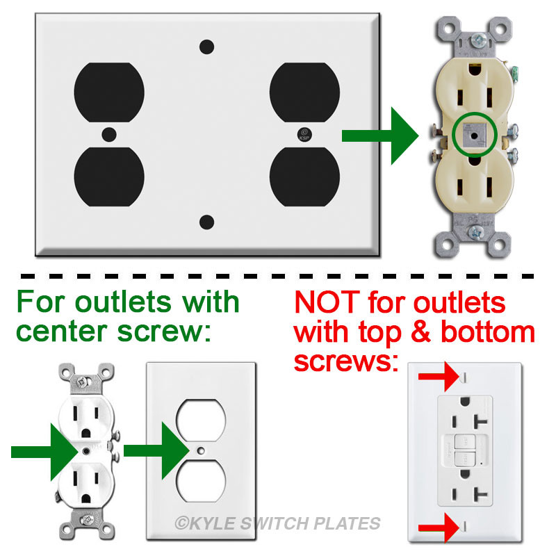 Outlet Blank Outlet Combo Wall Switch Plate Kyle Switch Plates