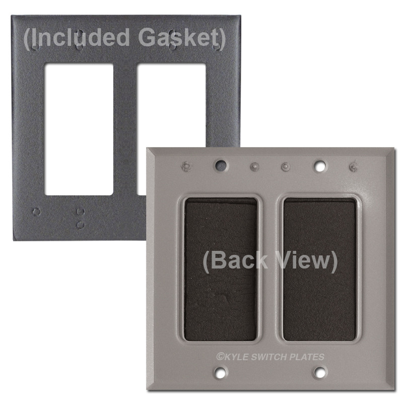 2 Decor Outdoor Wall Plate Covers for Wet Locations