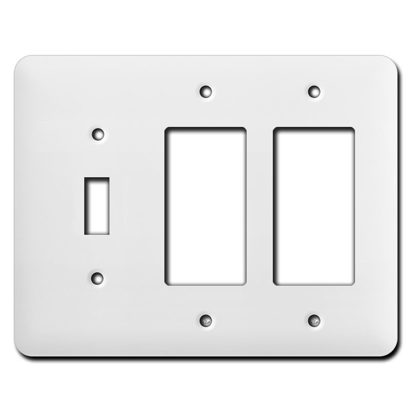 Tall 1 Toggle 2 Decora GFCI Switch Plate Covers