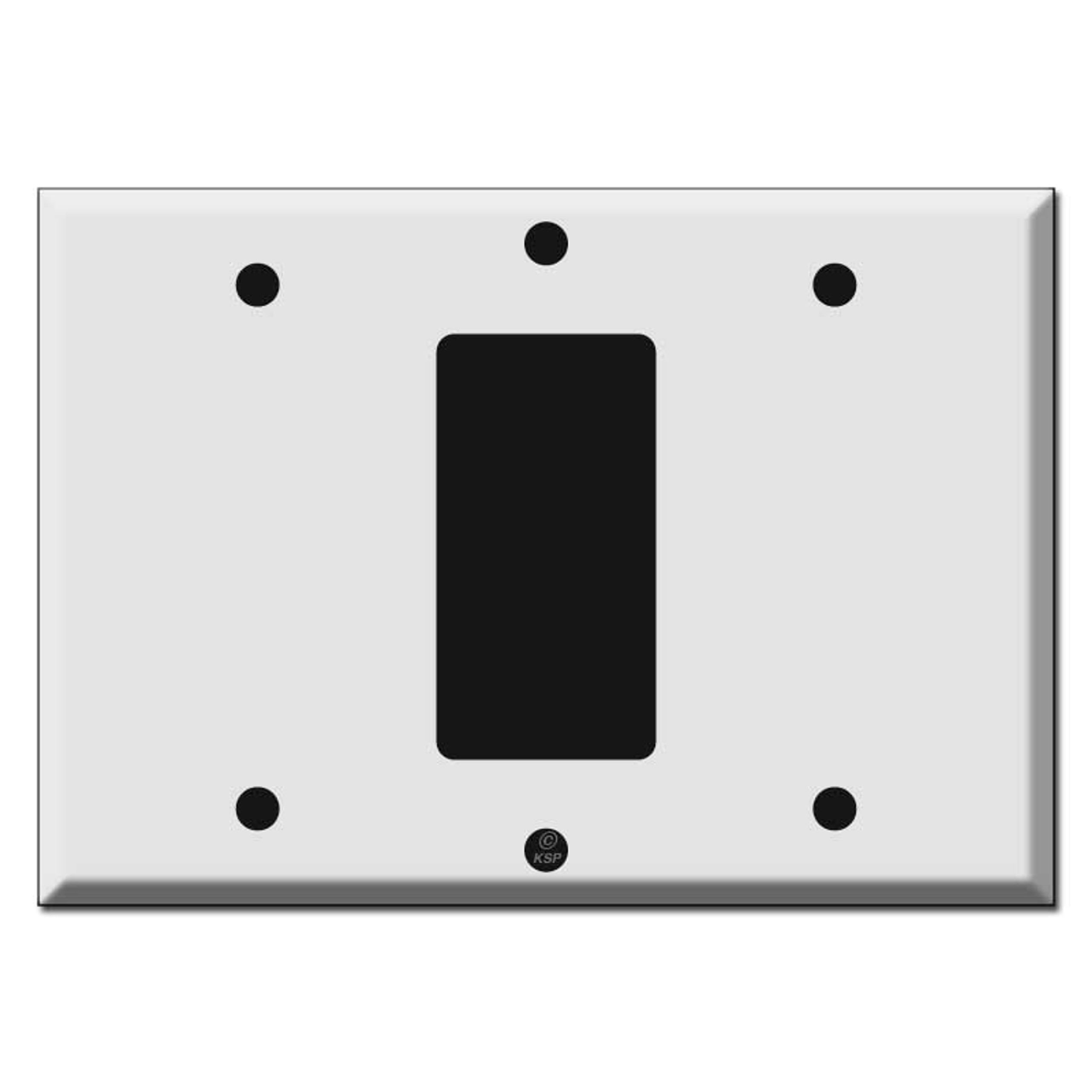 White Decora to Blank Switch Plate Adapter | Kyle Switch Plates