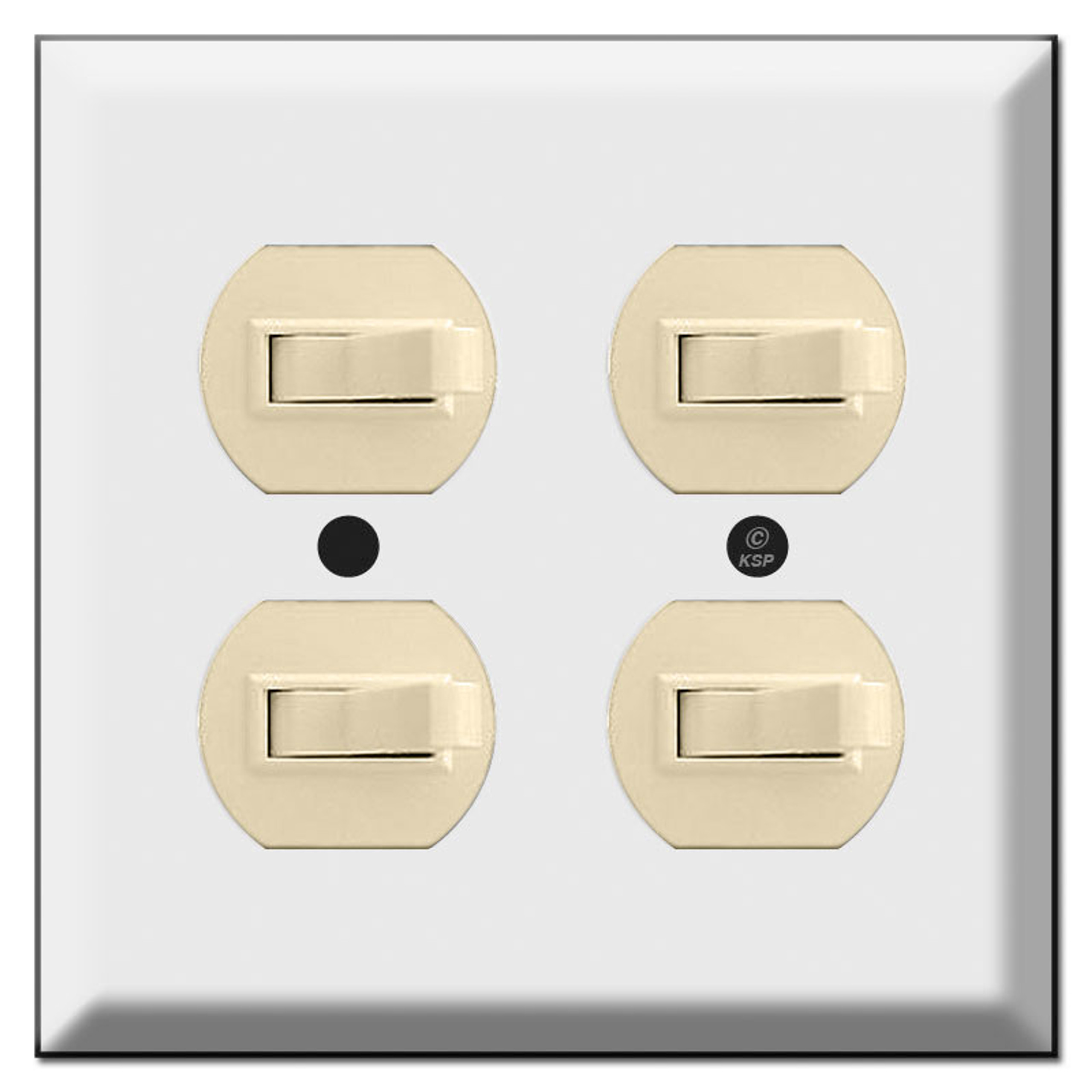 Deep 4 Horizontal Toggle Switch Plates Kyle Switch Plates