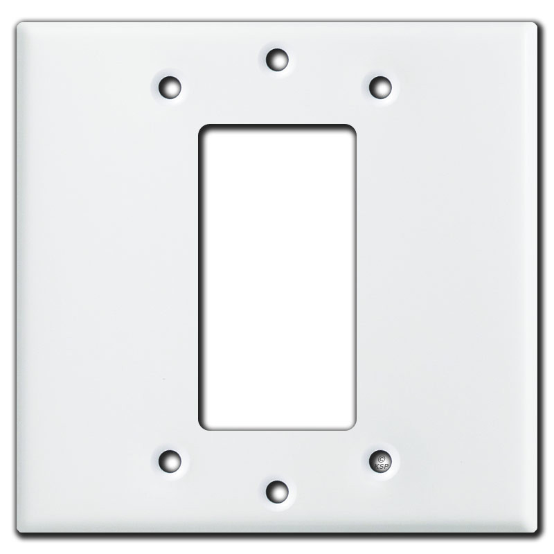 White Decora Rocker Switch Plates & GFI Outlet Covers - USA