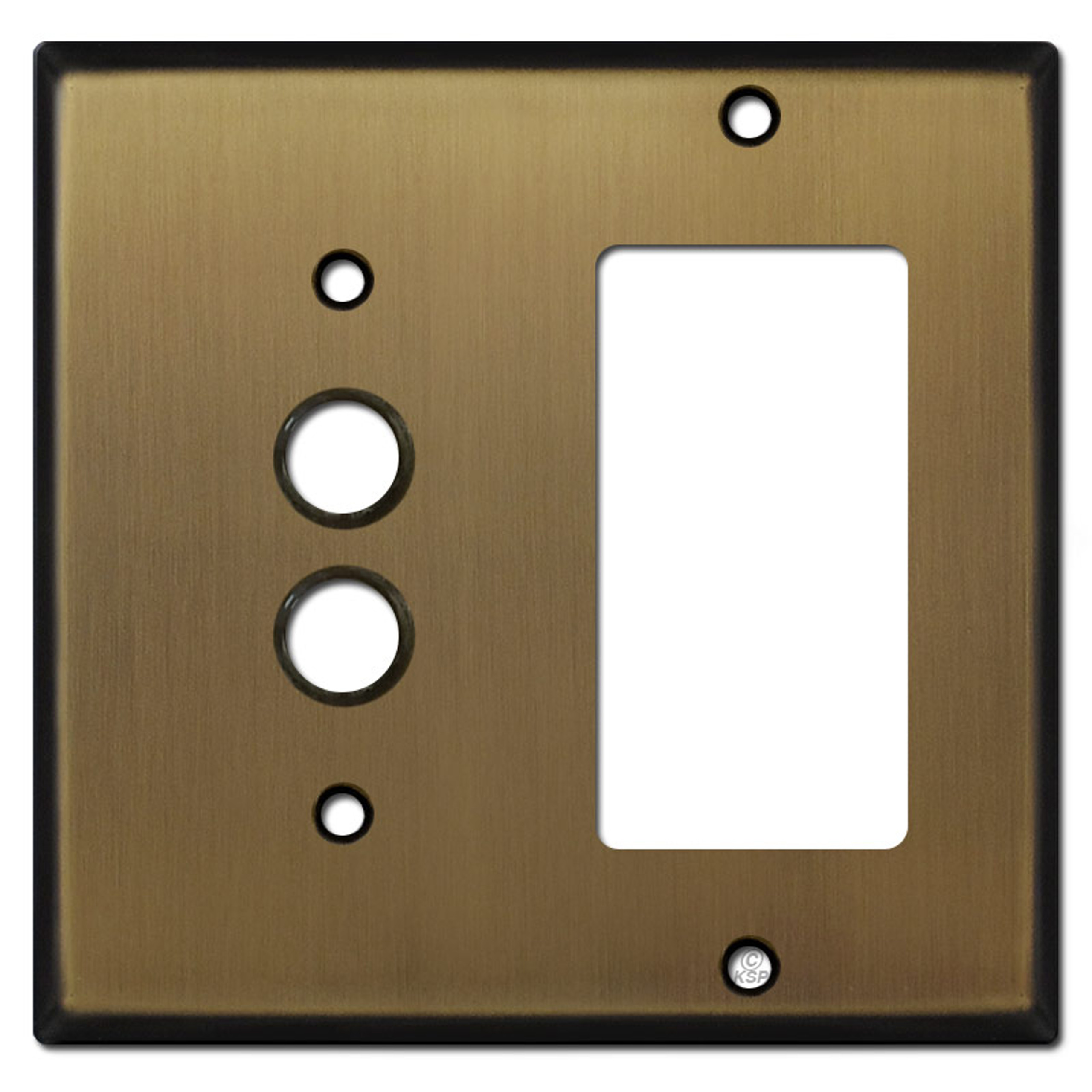 Antique Brass Push Button Switch Plates