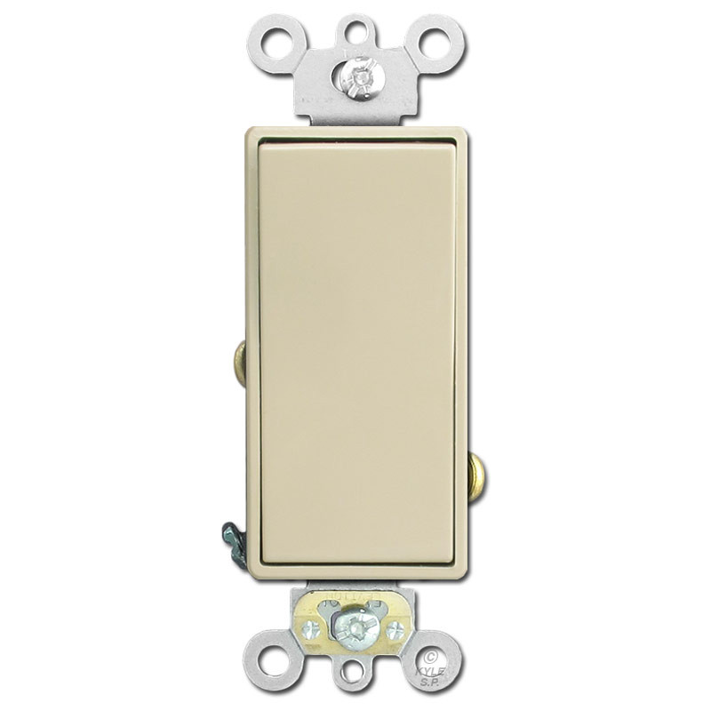 Decora Switch 20 Amp Spec Grade Leviton - Ivory | Kyle Switch Plates