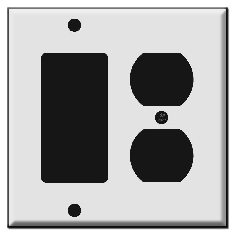 Stacked Toggle Switch + GFCI Outlet Covers | Kyle Switch Plates