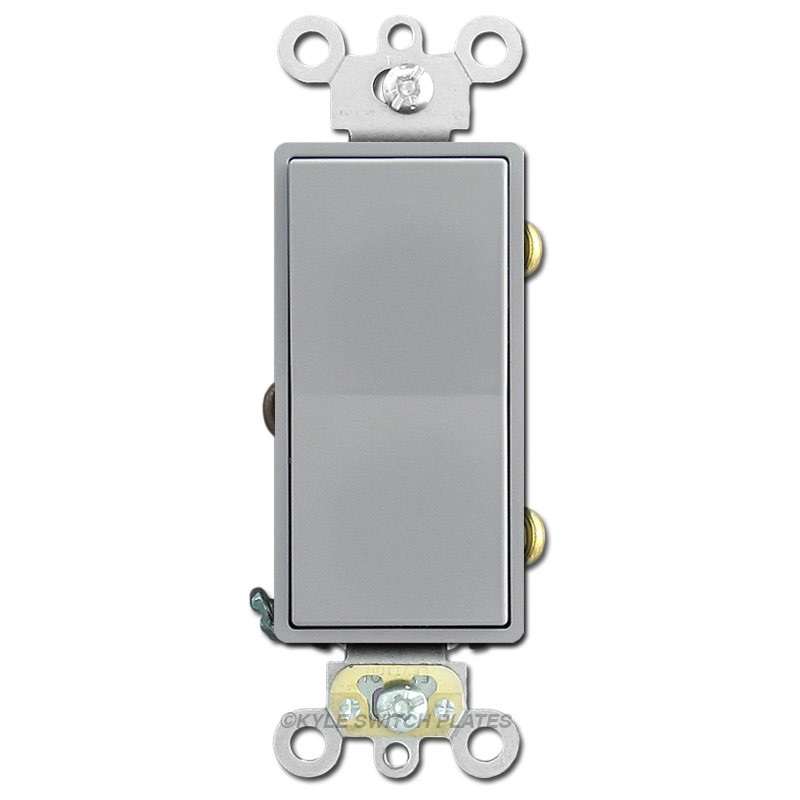 Quiet 3Way Decora Electrical Switch 20A Leviton Gray