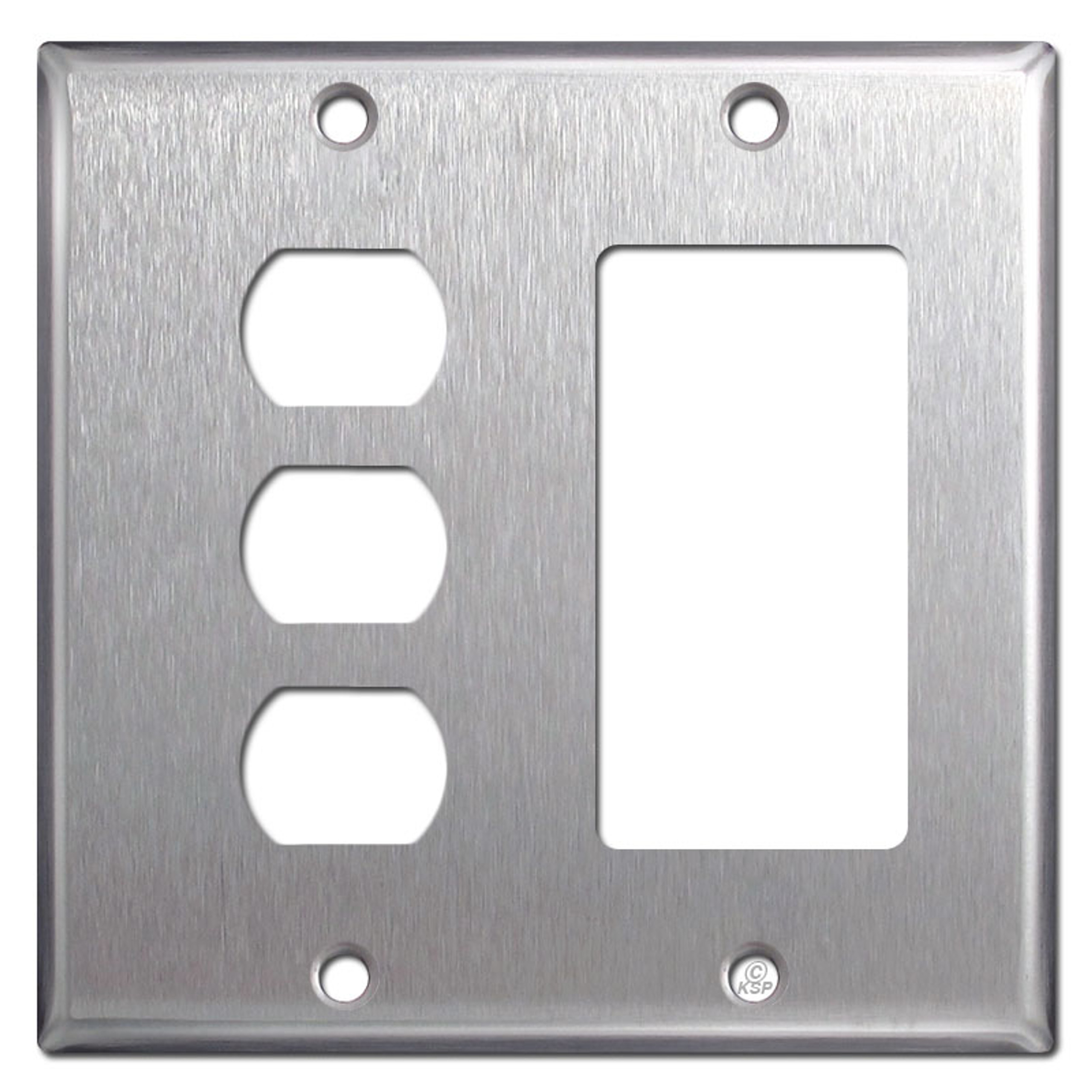 Stacked Toggle Switch + GFCI Outlet Covers Kyle Switch Plates