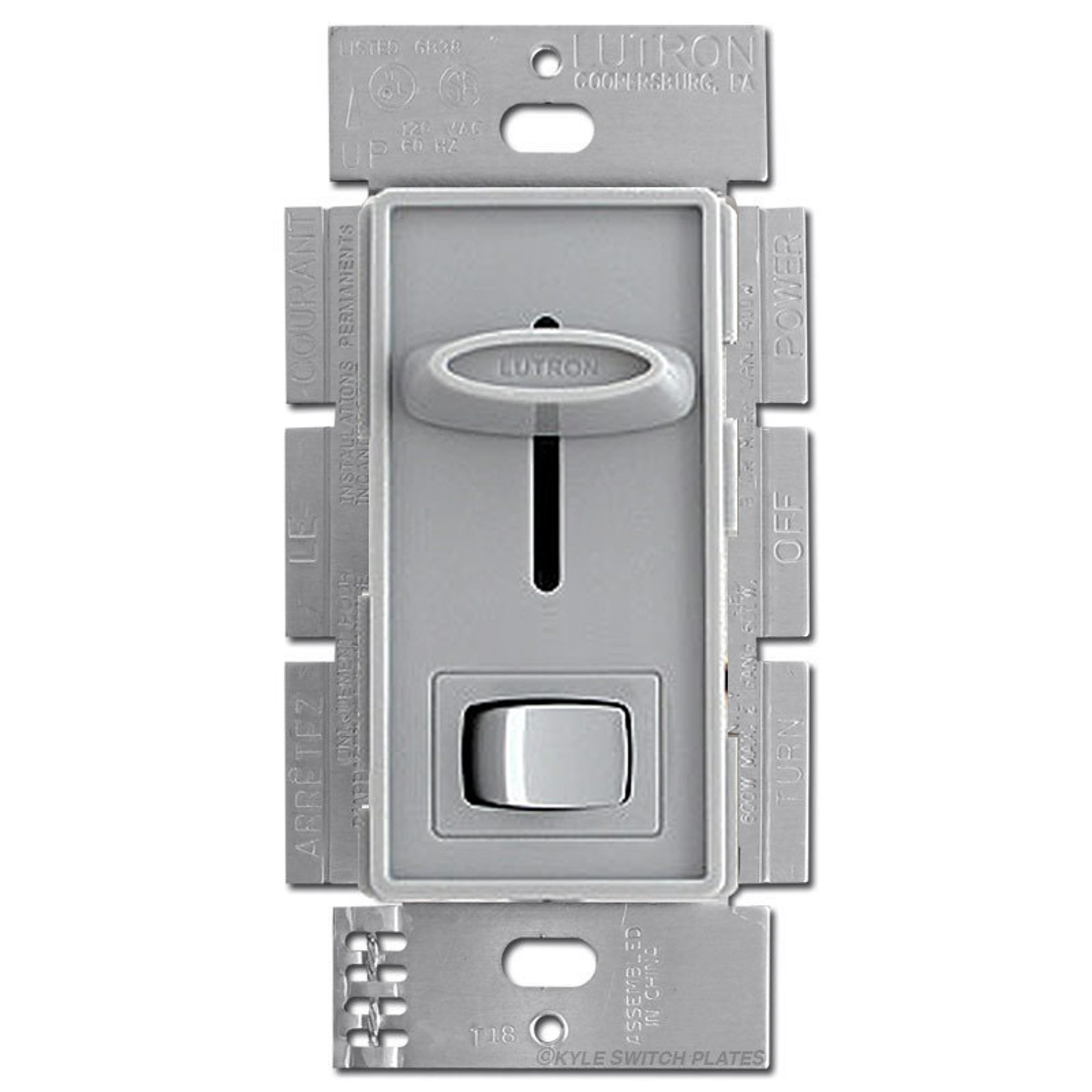 Gray Light Dimmers & Rotary Dimmer Knobs to Control Lighting
