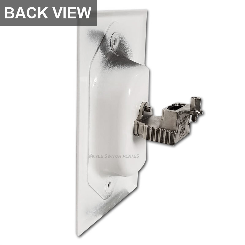 White Recessed Wall Plate with Hi Def HDMI Connection Port