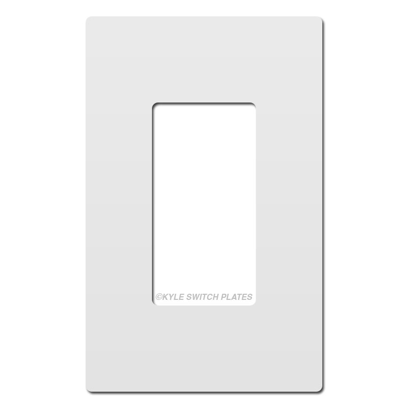 Nickel Screwless Wall Switch Plate Cover Plastic 1 Gang Legrand