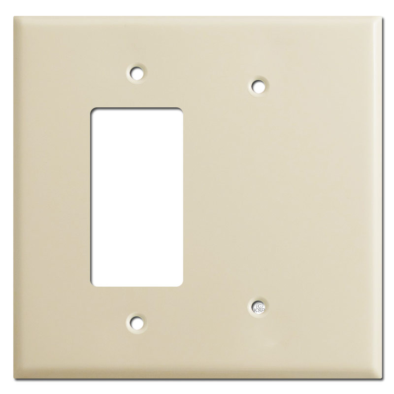 Jumbo Decor Electrical Switch & Blank Light Switch Plate Ivory Kyle