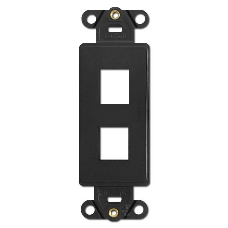 Black Phone & Cable Jacks for Telephone Wall Plate Covers