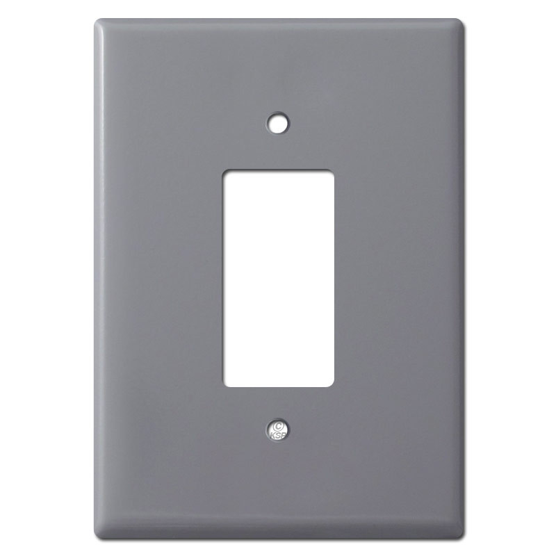 Gray Oversized Light Switch Covers Jumbo Wall Plates Made in USA