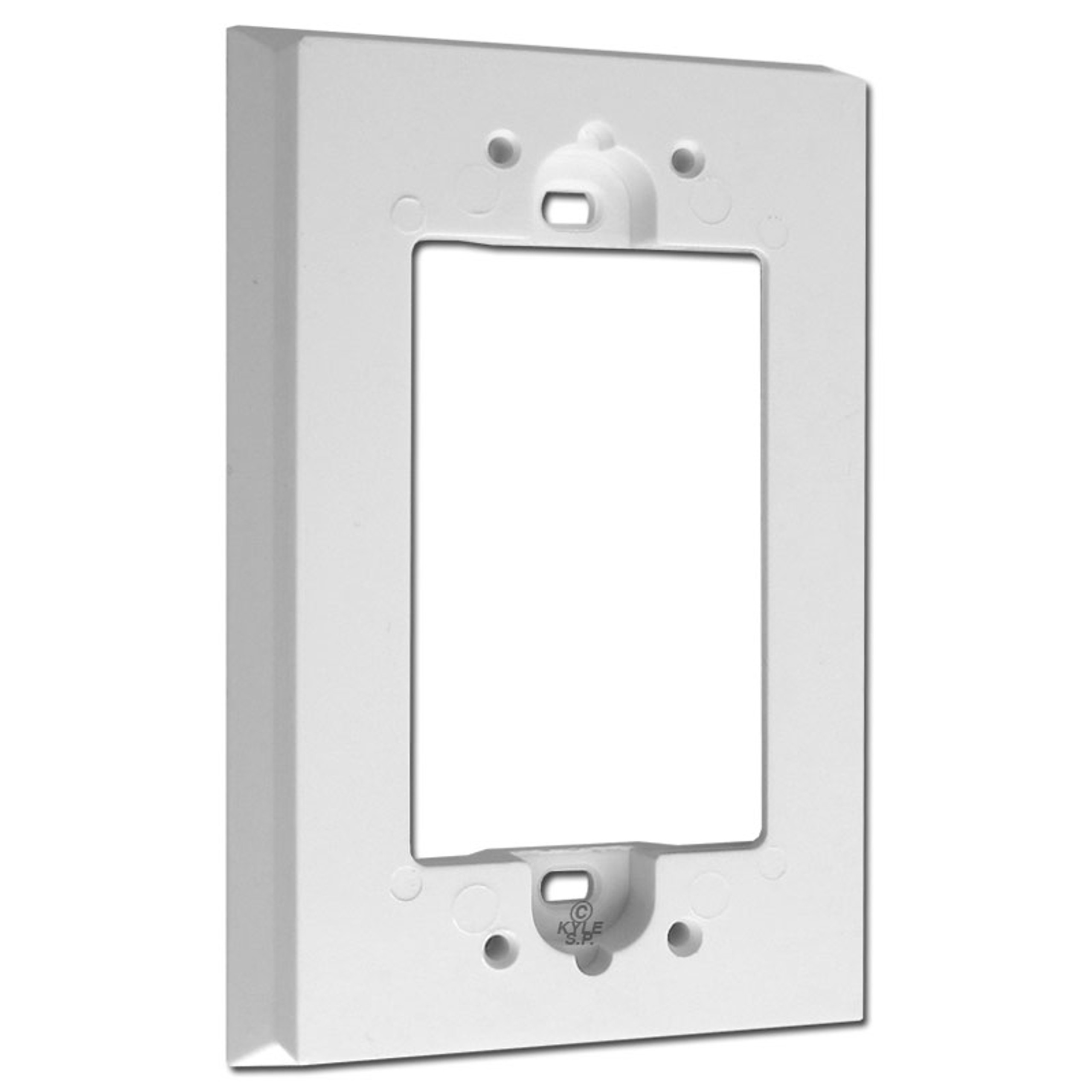 White Raised Switch Plate Extenders