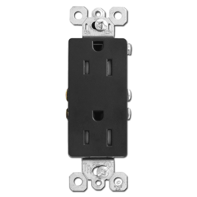 Black Electrical Outlets for Wall Switch Outlet Covers