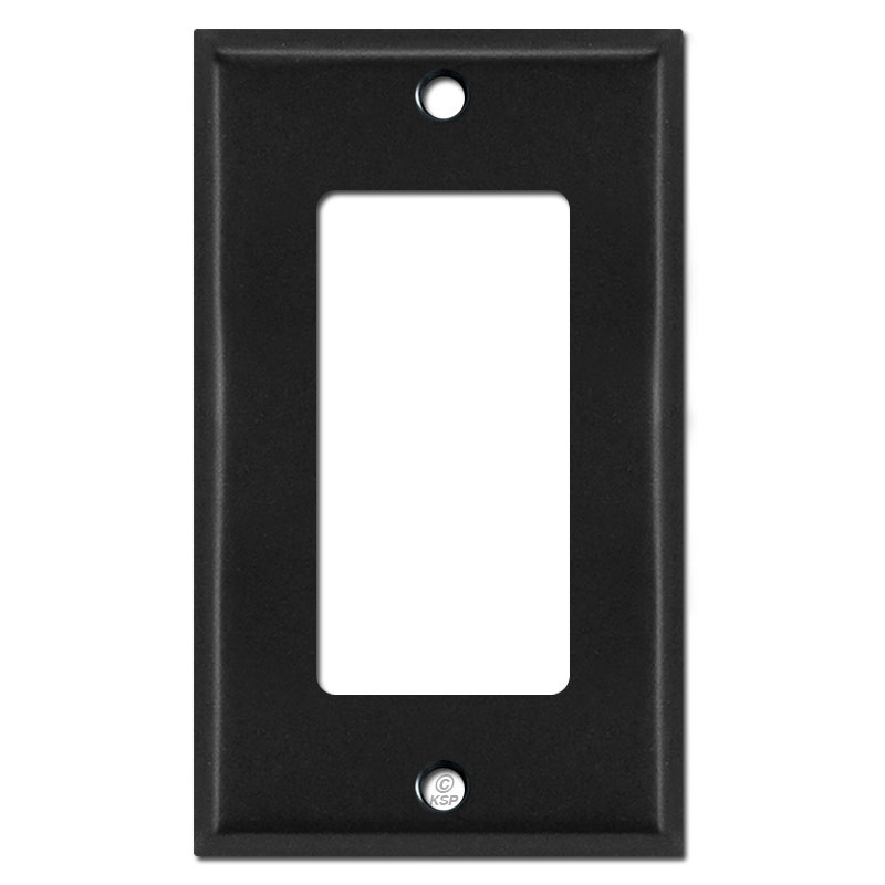 Single Phone Jack Wall Covers Black Kyle Switch Plates