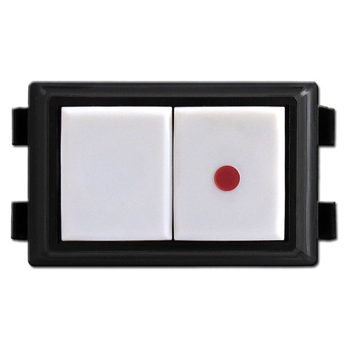 GE Low Voltage Pilot Light Switch RS237P - Black/White