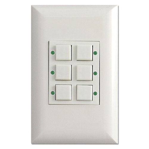 Touch-Plate Low Volt 4 Classic LED Pilot Light Switches White
