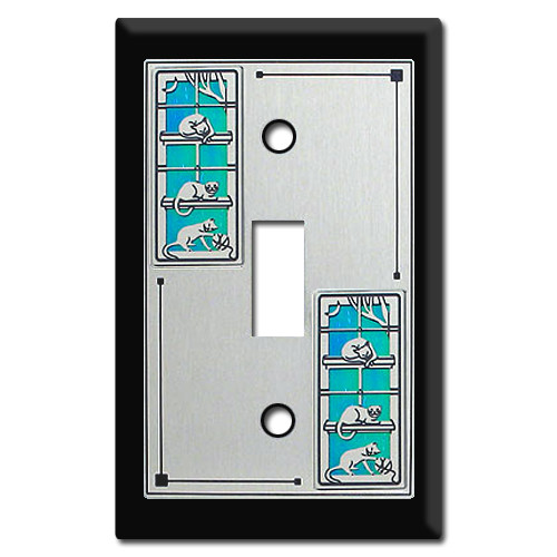cat switch plate covers