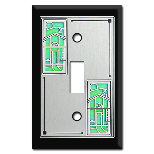 Switch Plate with Houses