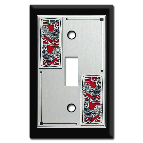 Farm Themed Kitchen Switch Plates with Roosters