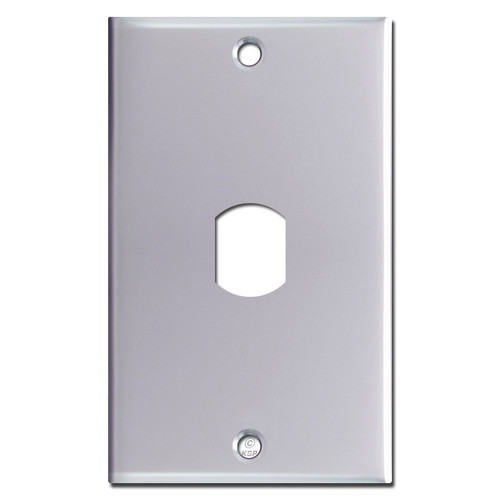 Single Vertical Despard Switch Plate - Polished Chrome