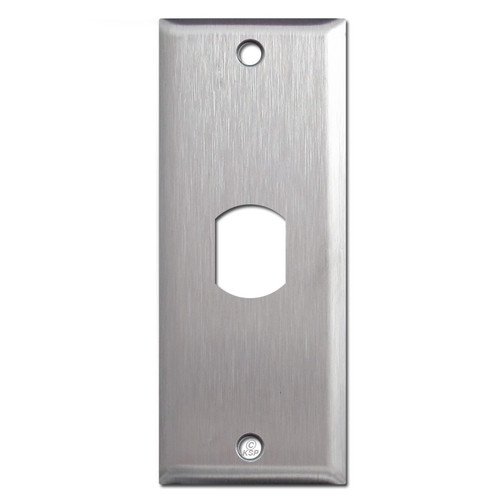 1.75" Narrow Vertical Despard Switch Covers in 302 Stainless Steel