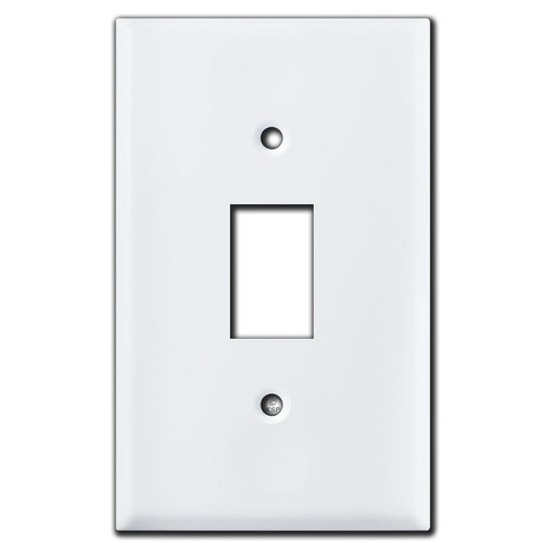 Low Voltage GE Bracket Mount Wall Plate for 1 GE Light Switch - White