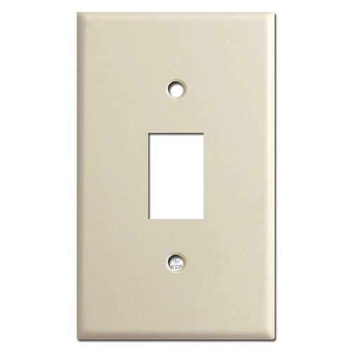 Low Voltage Bracket Mount Switch Plates for One GE Switch - Ivory