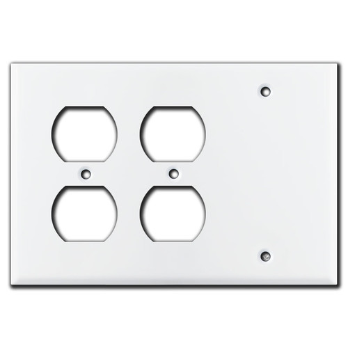 2 Outlets 1 Blank Combo Wall Switch Plates