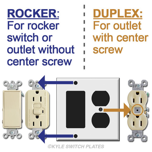 1 Decora Rocker 1 Outlet Cover Plate - Satin Stainless Steel