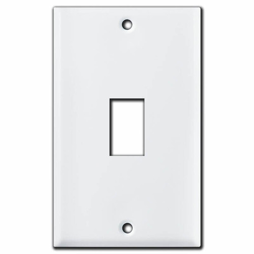 1 Vertical GE Replacement Old Low Voltage Switch Plates - White