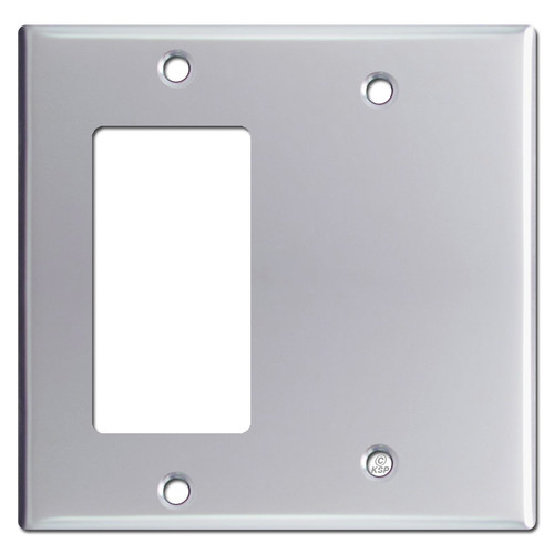 Decora GFI & Blank 2-Gang Switch Plate Covers - Polished Chrome