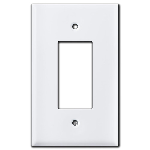 Oversized GFCI Decora Rocker Light Switch Plate Covers - White