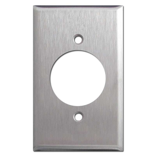 TL Outlet Plate, 1.73'' Hole, 30A 3 & 4 Wire Receptacle - Stainless